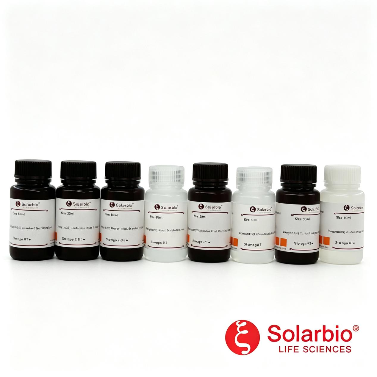 Individual reagents used in a standard Masson’s trichrome staining workflow