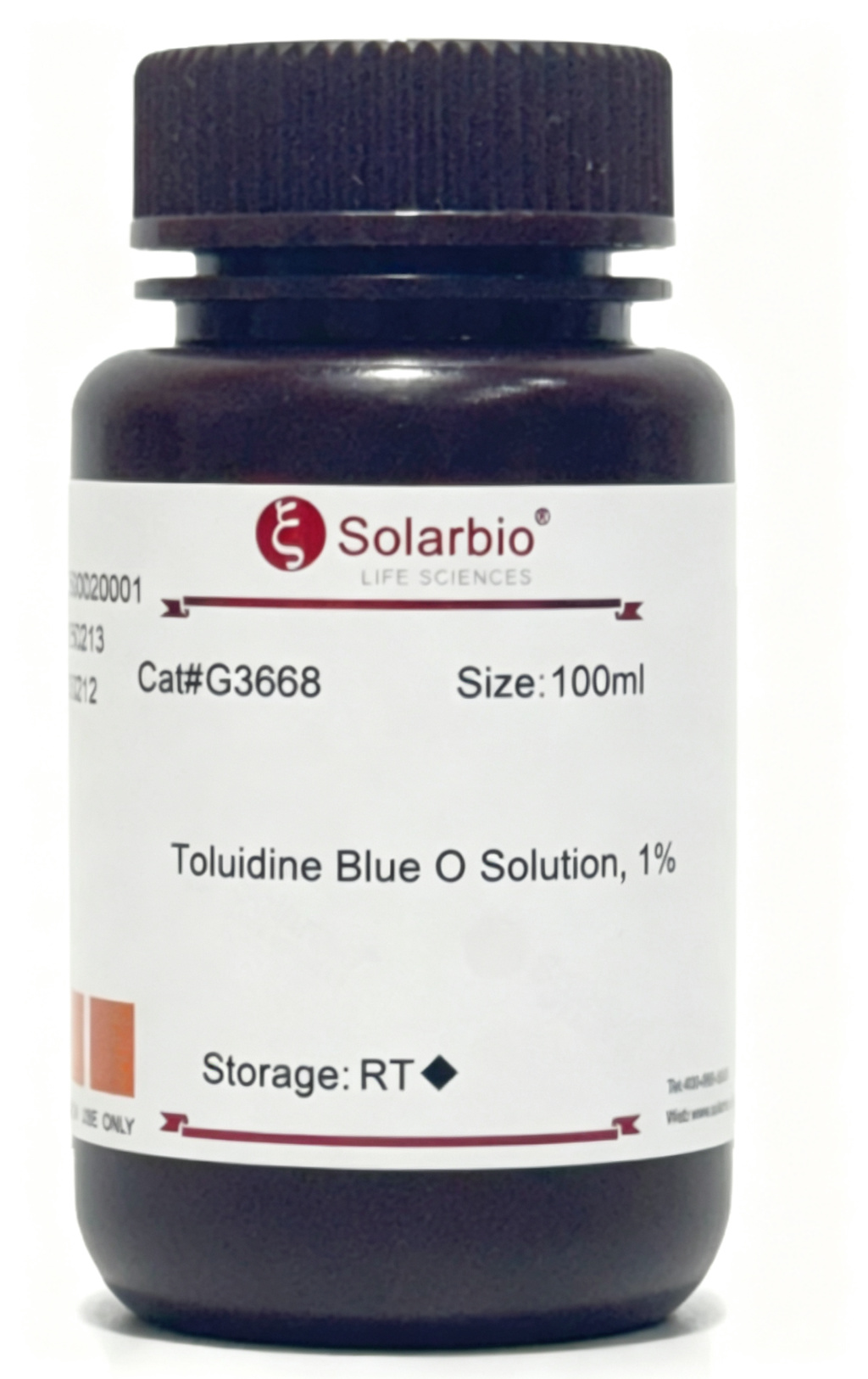 Solarbio Toluidine Blue O Solution for routine cell and tissue staining workflows
